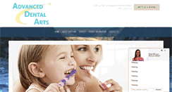 Desktop Screenshot of advdentarts.com